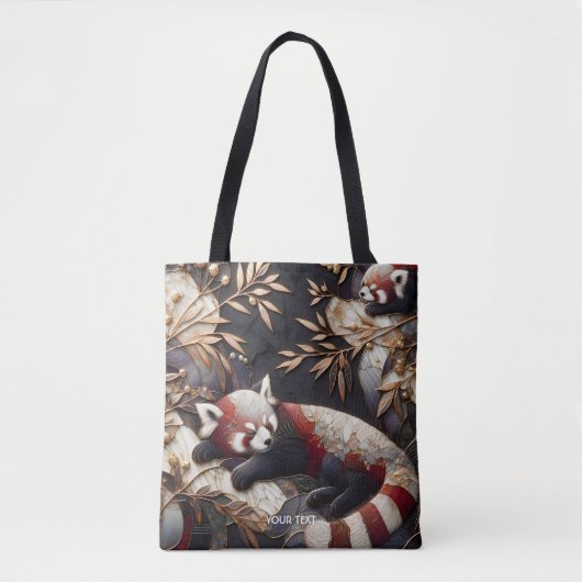 Fantasy Niedlich Red Panda Art Tasche (Vorderseite)