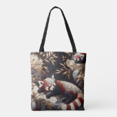 Fantasy Niedlich Red Panda Art Tasche (Rückseite)