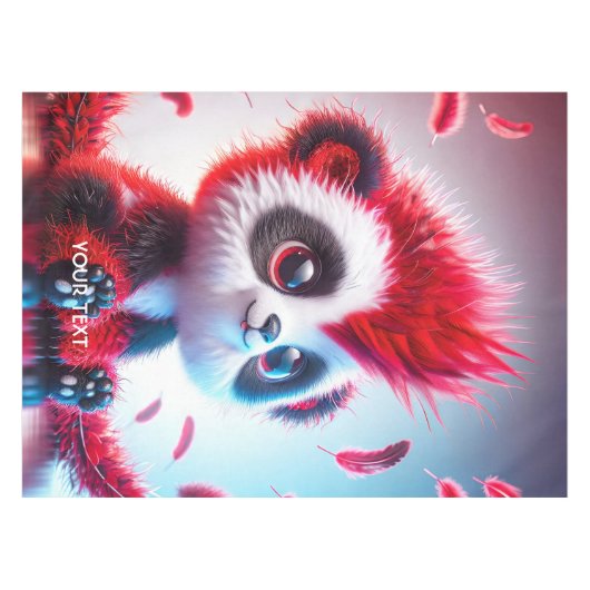 Fantasy Niedlich Red Panda Baby Tischdecke (Vorderseite (Horizontal))