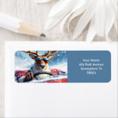 Fantasy Niedlich Rentier Car Winter (Insitu)