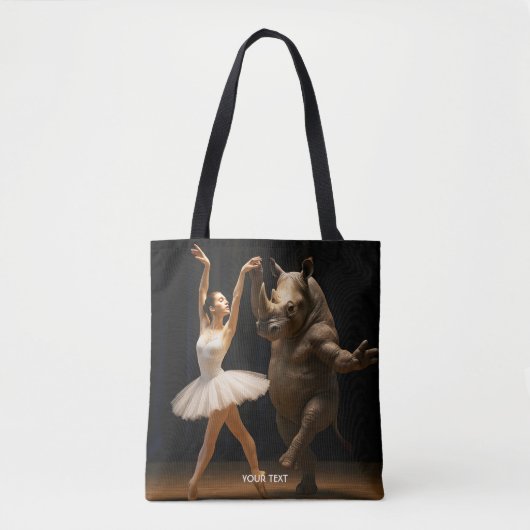 Fantasy Niedlich Rhino Dancer Ballerina Tasche (Vorderseite)