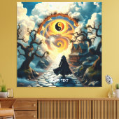 Fantasy Niedlich Road Trees Man Leinwanddruck (Insitu (Wohnzimmer))