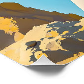 Fantasy Niedlich Rock Mountains Wolken Poster (Ecke)