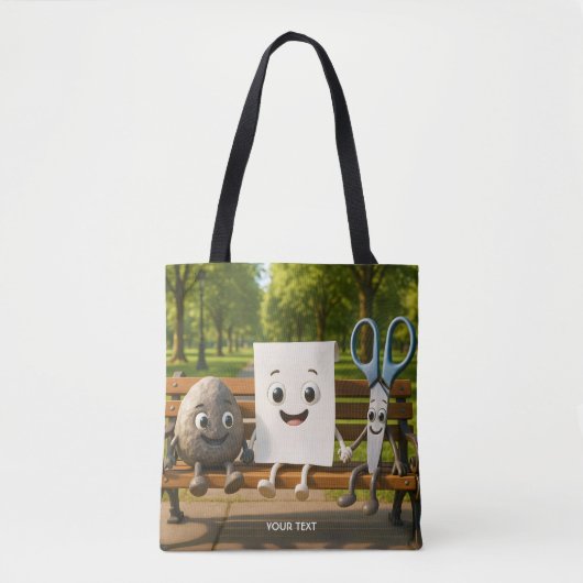 Fantasy Niedlich Rock Paper Schere Tasche (Vorderseite)