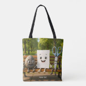 Fantasy Niedlich Rock Paper Schere Tasche (Rückseite)