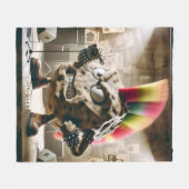 Fantasy Niedlich Rock Punk Singer Fleecedecke (Vorderseite (Horizontal))