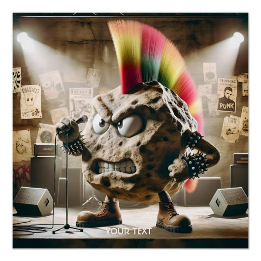 Fantasy Niedlich Rock Punk Singer Poster (Vorderseite)