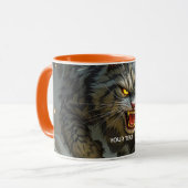 Fantasy Niedlich Rocks Angry Cat Tasse (Vorderseite Links)