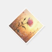 Fantasy Niedlich Rose Field Blume Serviette (Ecke)