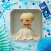 Fantasy Niedlich Sad Cantaloupe Hochzeit Pappteller (Party)