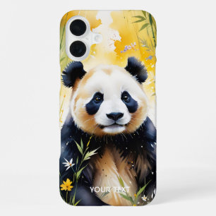 Fantasy Niedlich Sad Panda Forest iPhone 16 Plus Hülle