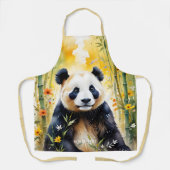 Fantasy Niedlich Sad Panda Forest Schürze (Vorderseite)