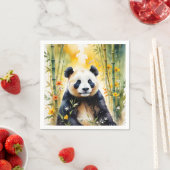 Fantasy Niedlich Sad Panda Forest Serviette (Beispiel)