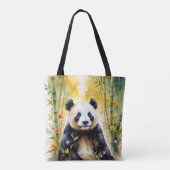 Fantasy Niedlich Sad Panda Forest Tasche (Rückseite)