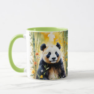 Fantasy Niedlich Sad Panda Forest Tasse