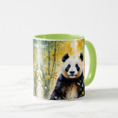 Fantasy Niedlich Sad Panda Forest Tasse (VorderseiteRechts)