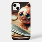 Fantasy Niedlich Sad Zwiebel weinen Case-Mate iPhone Hülle (Rückseite)