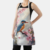 Fantasy Niedlich Sakura Bird Blue Schürze (InSitu)