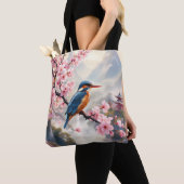 Fantasy Niedlich Sakura Bird Blue Tasche (Von Nahem)