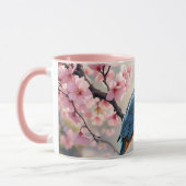 Fantasy Niedlich Sakura Bird Blue Tasse (Links)