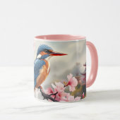 Fantasy Niedlich Sakura Bird Blue Tasse (VorderseiteRechts)