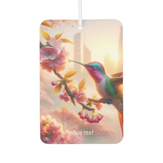 Fantasy Niedlich Sakura Bird City Autolufterfrischer (Vorderseite)