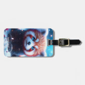 Fantasy Niedlich Sakura Panda Red Gepäckanhänger (Vorderseite horizontal)