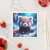Fantasy Niedlich Sakura Panda Red Serviette (Beispiel)