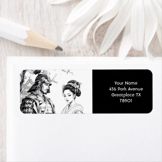 Fantasy Niedlich Samurai Geisha Pencil (Insitu)