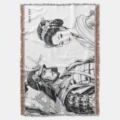 Fantasy Niedlich Samurai Geisha Pencil Decke (Vorderseite Vertikal)