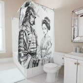 Fantasy Niedlich Samurai Geisha Pencil Duschvorhang (Beispiel)