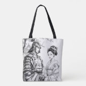 Fantasy Niedlich Samurai Geisha Pencil Tasche (Rückseite)