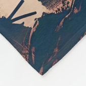 Fantasy Niedlich Samurai Sun Rising Fleecedecke (Ecke)