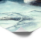 Fantasy Niedlich Samurai Winter Tigers Poster (Ecke)