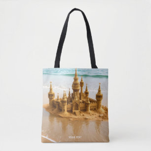 Fantasy Niedlich Sand Castle Beach Tasche