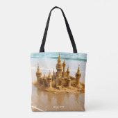 Fantasy Niedlich Sand Castle Beach Tasche (Rückseite)