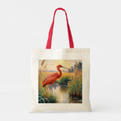 Fantasy Niedlich Scarlet Ibis Abend Tragetasche (Rückseite)