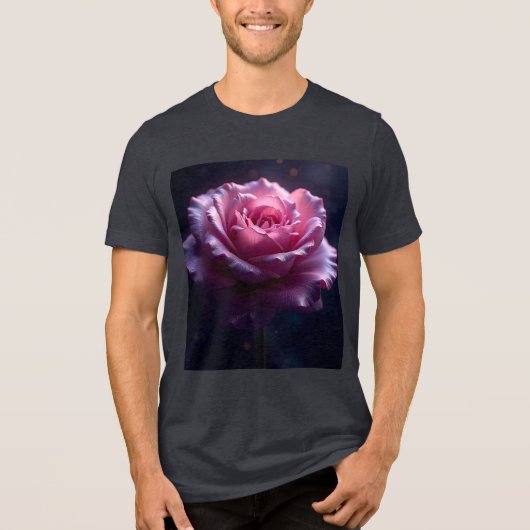 Fantasy Niedlich Schöne Rose Tri-Blend Shirt (Vorderseite)