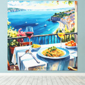 Fantasy Niedlich Sea View Spaghetti Leinwanddruck (Insitu (Holzboden))