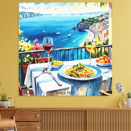Fantasy Niedlich Sea View Spaghetti Leinwanddruck (Insitu (Wohnzimmer))