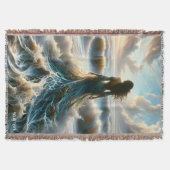 Fantasy Niedlich Sea Wave Girl Decke (Vorderseite)