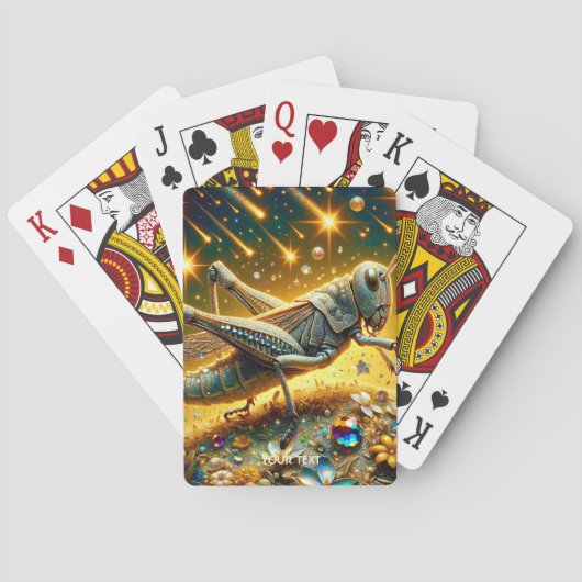 Fantasy Niedlich Sequel Grasshopper Stars Spielkarten (Rückseite)