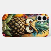 Fantasy Niedlich Serene Ananas Owl Case-Mate iPhone Hülle (Rückseite (Horizontal))