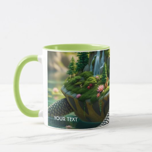Fantasy Niedlich Serene Turtle Muschel Tasse (Links)