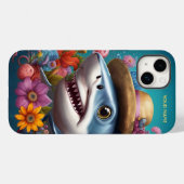 Fantasy Niedlich Shark Hat Blume Case-Mate iPhone Hülle (Rückseite (Horizontal))