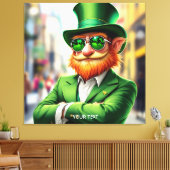 Fantasy Niedlich Sharp Dressed Leprechaun Leinwanddruck (Insitu (Wohnzimmer))
