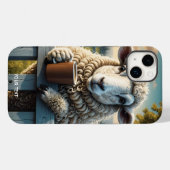 Fantasy Niedlich Sheep Coffee Abend Case-Mate iPhone Hülle (Rückseite (Horizontal))