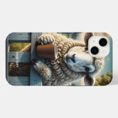 Fantasy Niedlich Sheep Coffee Abend iPhone Hülle (Rückseite (Horizontal))