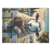 Fantasy Niedlich Sheep Coffee Abend Tischdecke (Vorderseite (Horizontal))