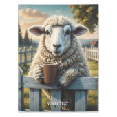 Fantasy Niedlich Sheep Coffee Abend Tischdecke (Vorderseite)